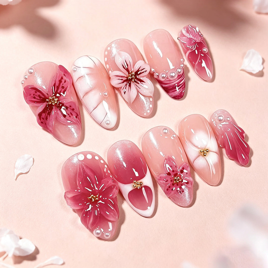 Artistic Themed Press-On Nail Collection