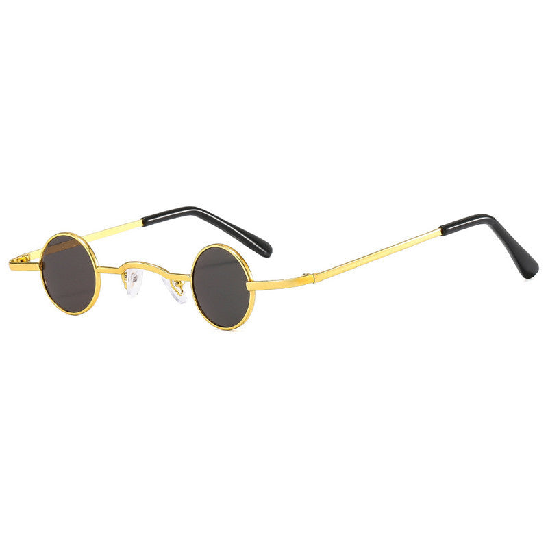 Retro-Inspired Round Metal Frame Sunglasses Kalsten