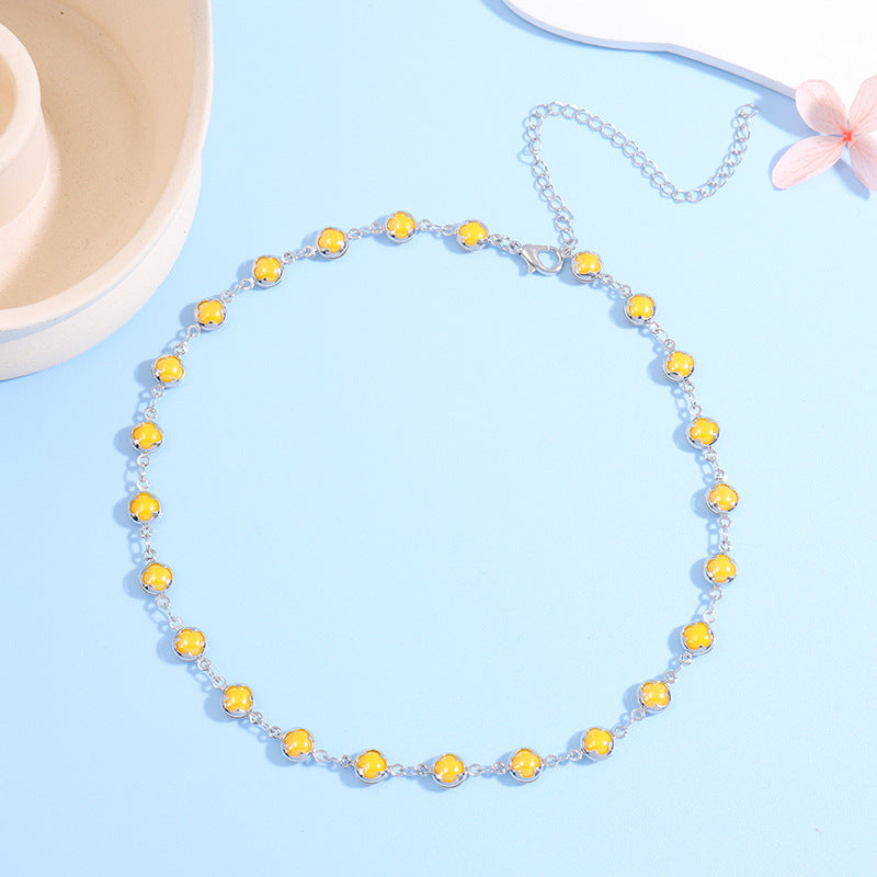 Floral Charm Choker Necklace Kalsten 1788164322