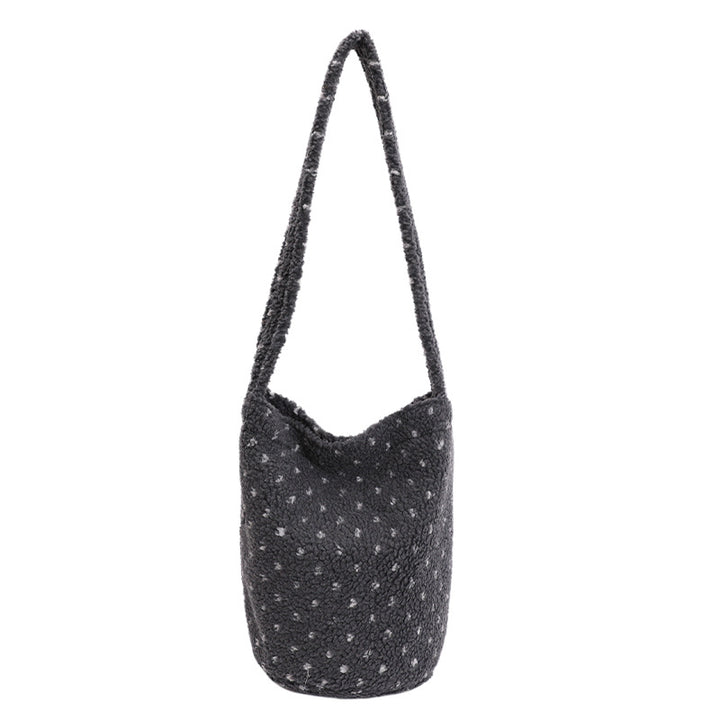 Soft Plush Utility Shoulder Bag