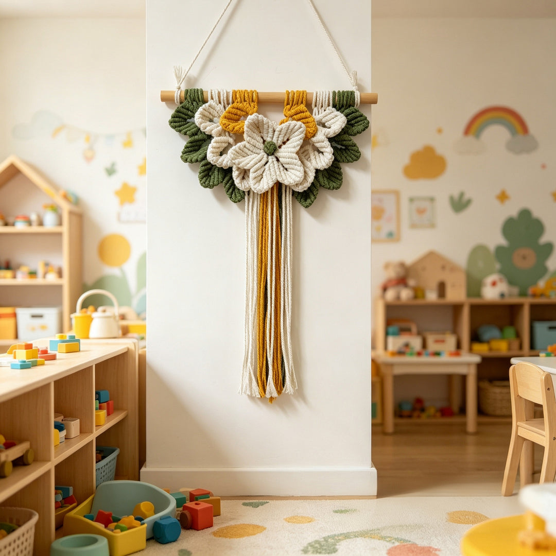 Floral Macrame Wall Hanging Kalsten