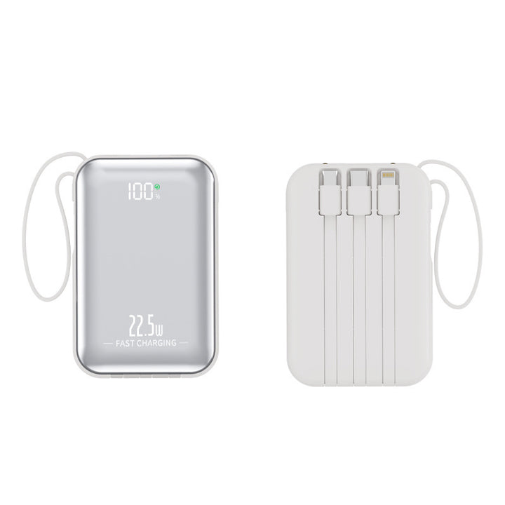 Portable power bank with integrated charging cables and fast charging function Kalsten