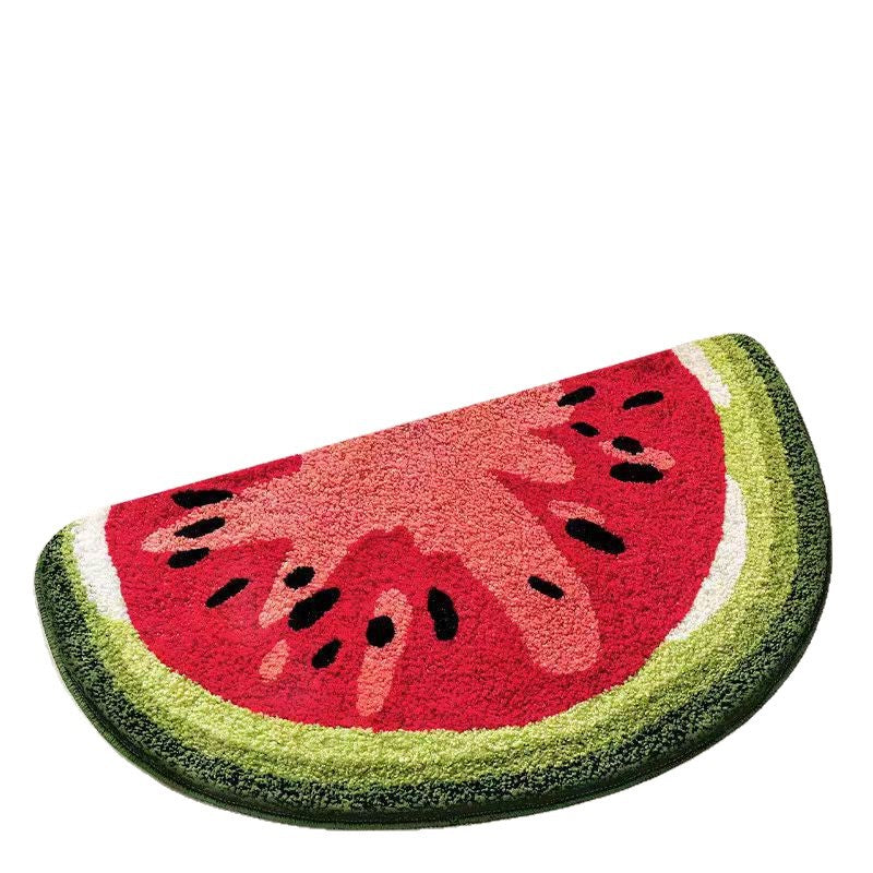 Watermelon Shaped Cozy Bath Mat Kalsten