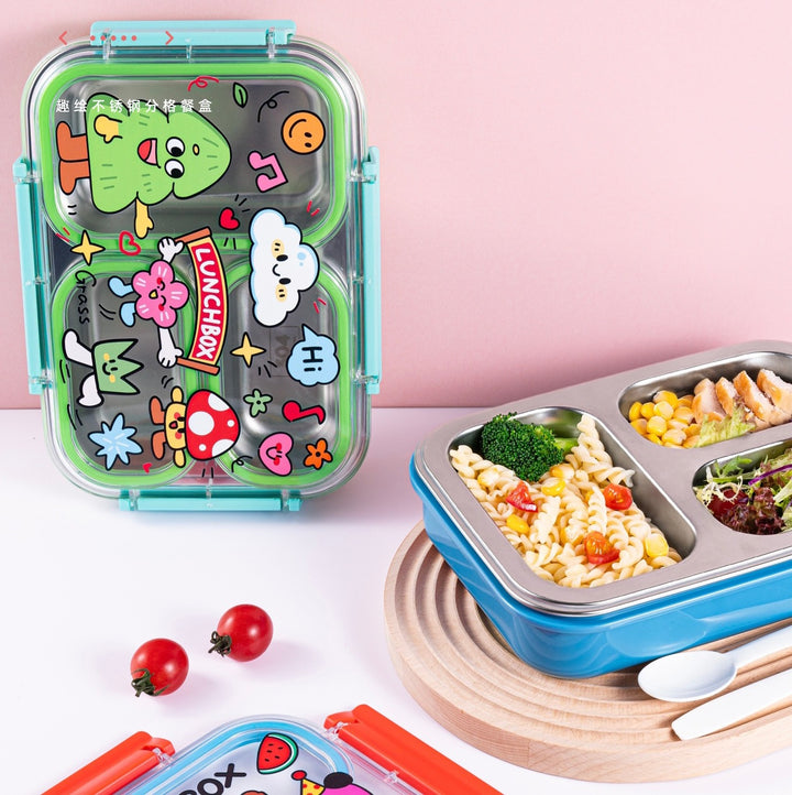 Fun-Themed Multi-Compartment Bento Lunch Box