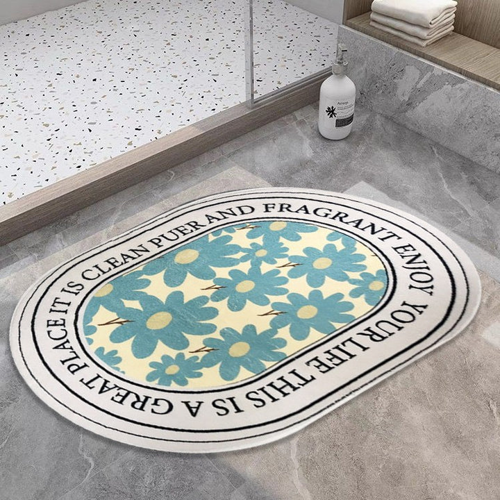 Abstract Inspirational Bathroom Mat Kalsten