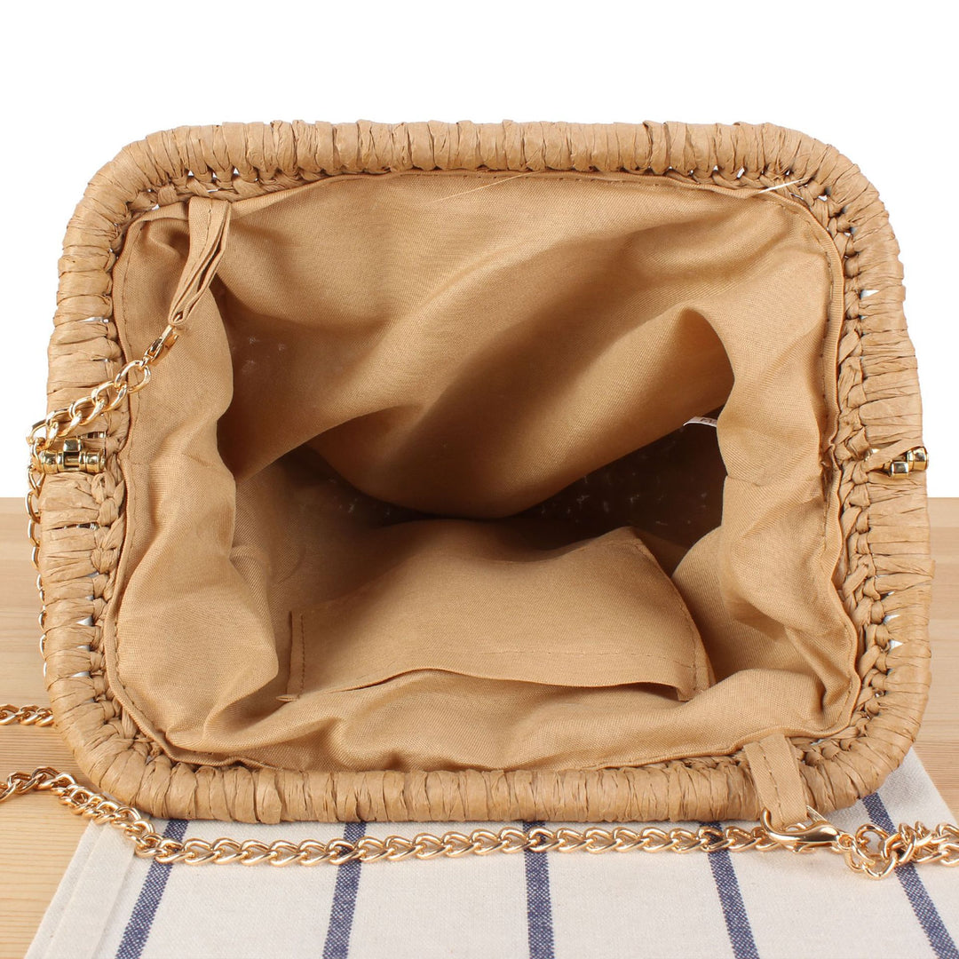 Designer shoulder bag with elegant pleated pattern Kalsten
