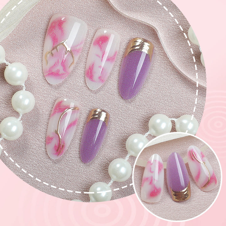 Luxury Marble Design Press-On Nails