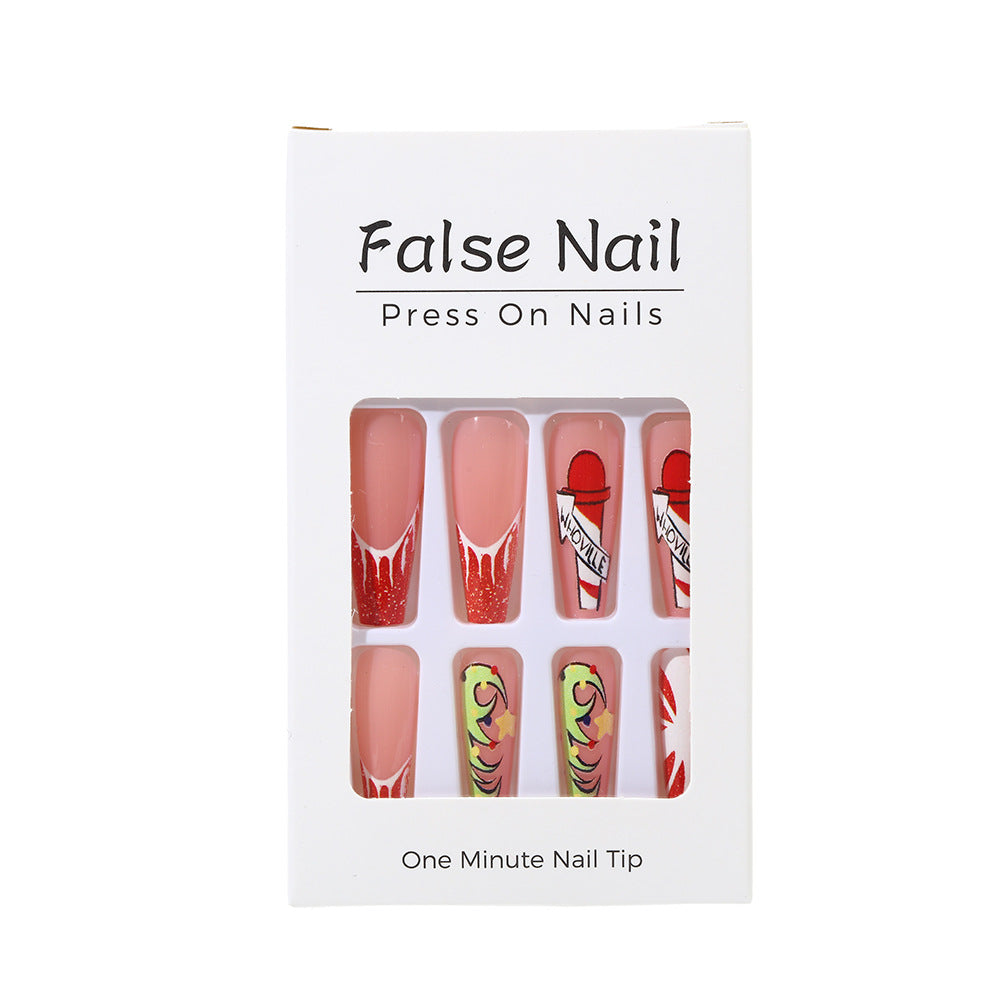 Creative Nail Art Set with Festive Christmas Motifs Kalsten