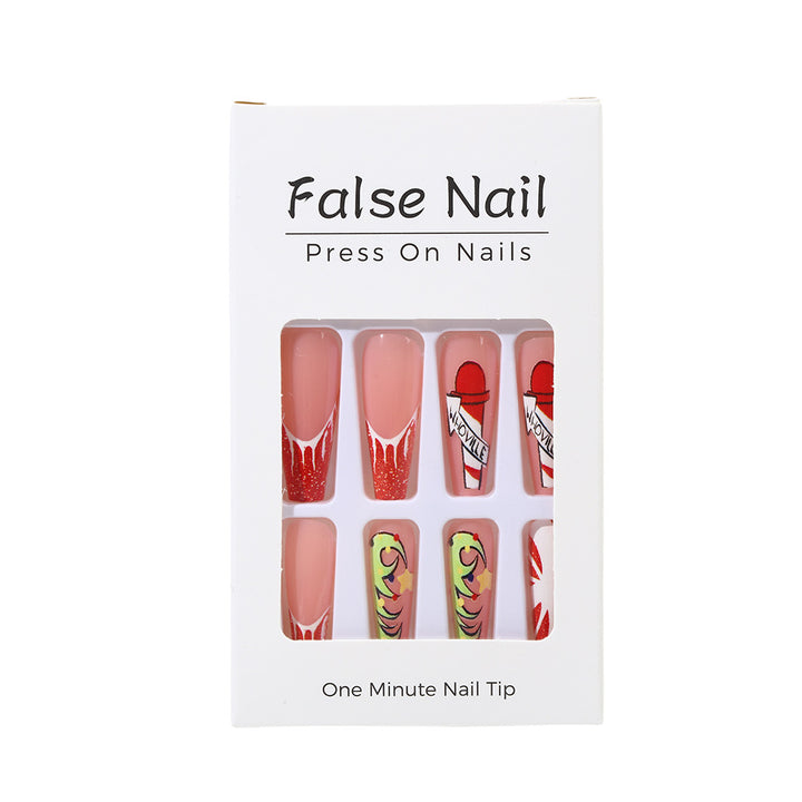 Creative Nail Art Set with Festive Christmas Motifs Kalsten
