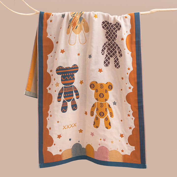 Unisex cuddly blanket with cute bear motif Kalsten