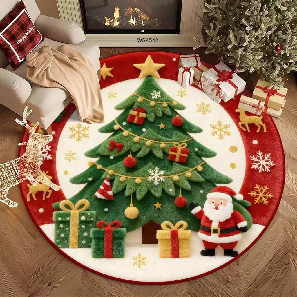 Festive Christmas-Themed Area Rug Kalsten
