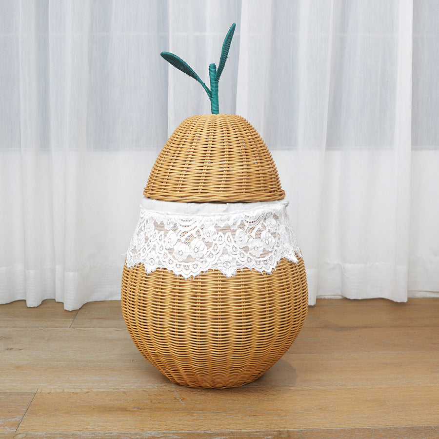 Decorative Woven Storage Container with Lid Kalsten