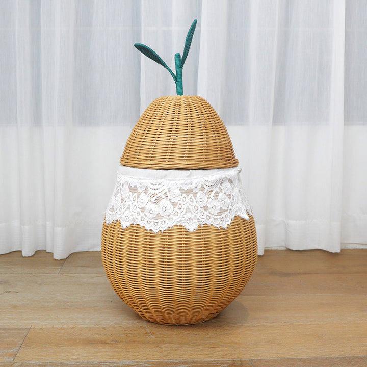 Decorative Woven Storage Container with Lid Kalsten
