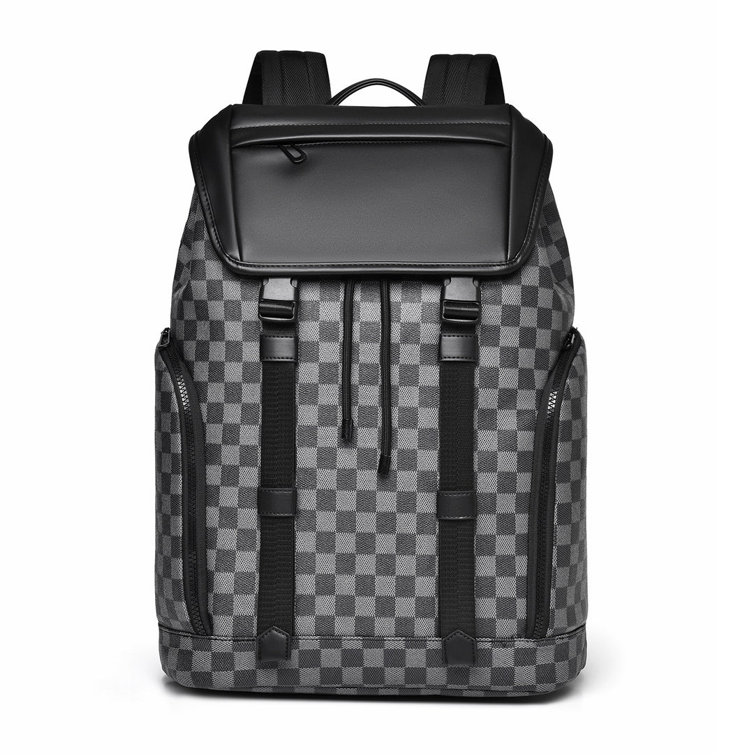 Luxe Checkerboard Pattern Backpack Kalsten
