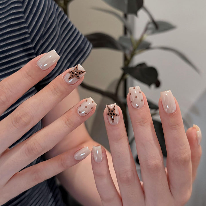 Trendy animal print artificial nail tips Kalsten