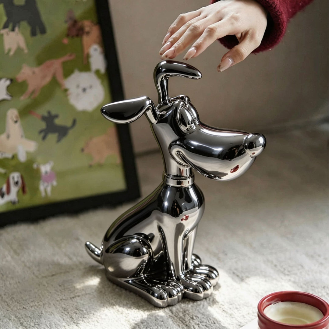 Decorative Dog Figurine for Indoor Home Decor