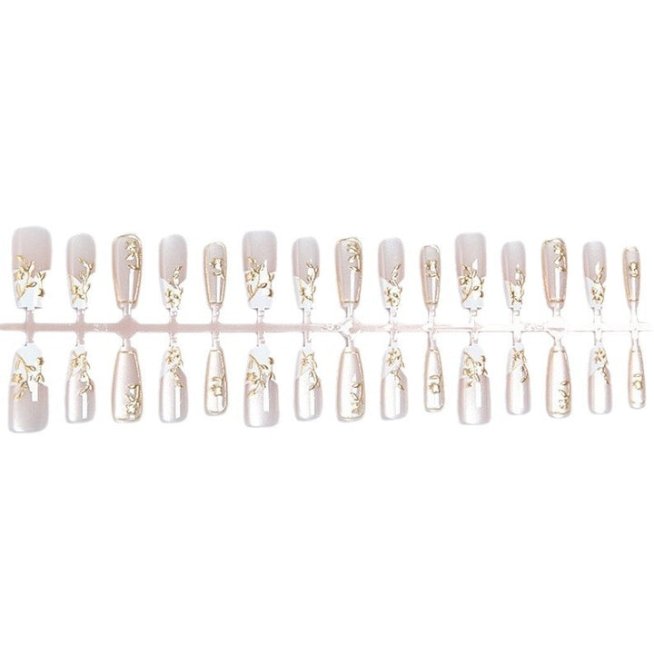 Floral Accented Press-On Nail Set Kalsten