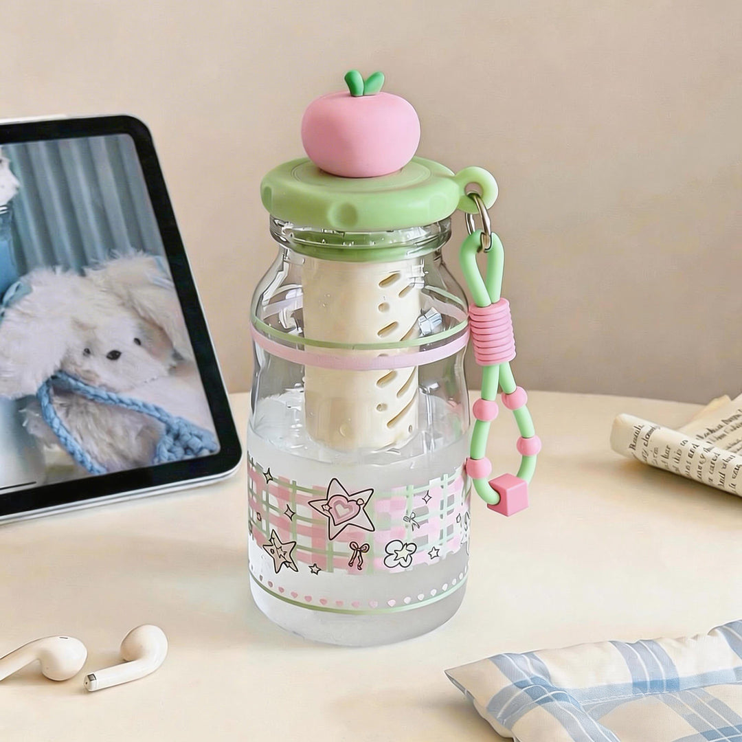Women's Fruit Infuser Bottle with Practical Spout Stop Kalsten