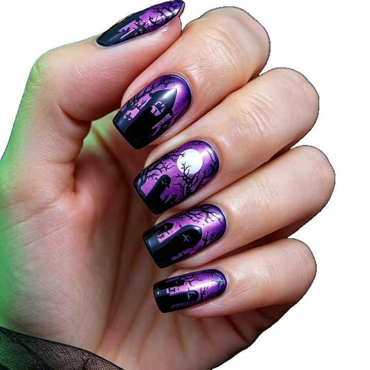Artificial nails in mystical Halloween style Kalsten