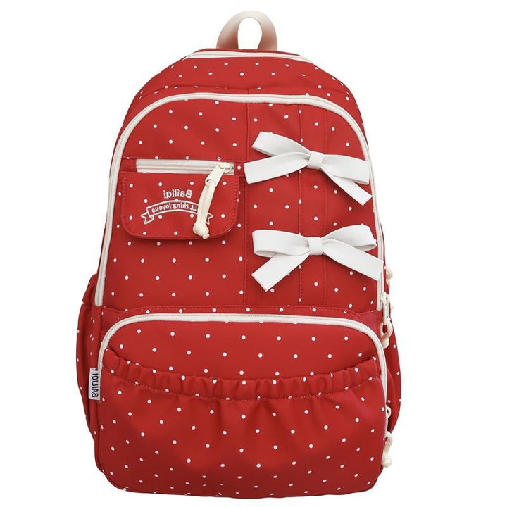 Stylish Polka Dot Backpack