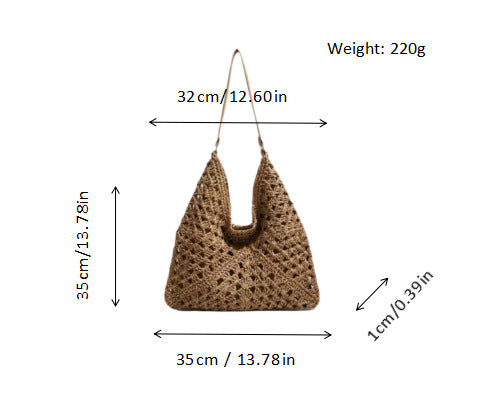 Hand-knotted shoulder bag Kalsten