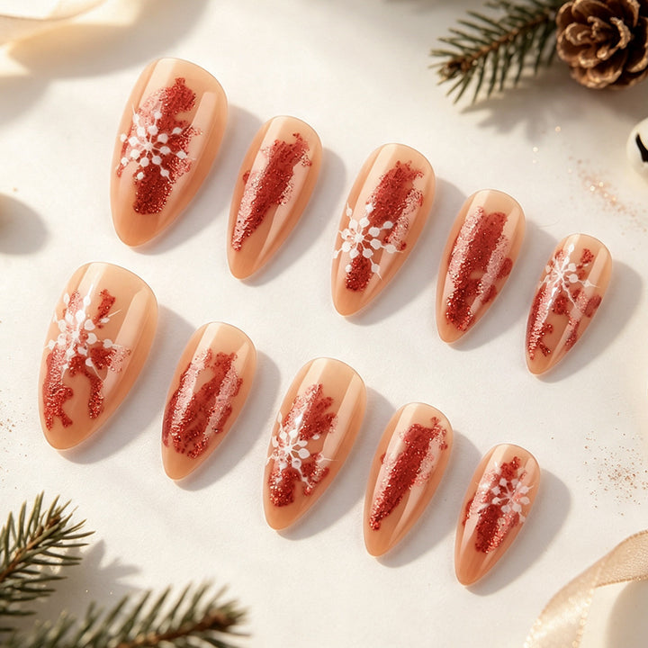 Artistic Seasonal Press-On Nail Art Kalsten