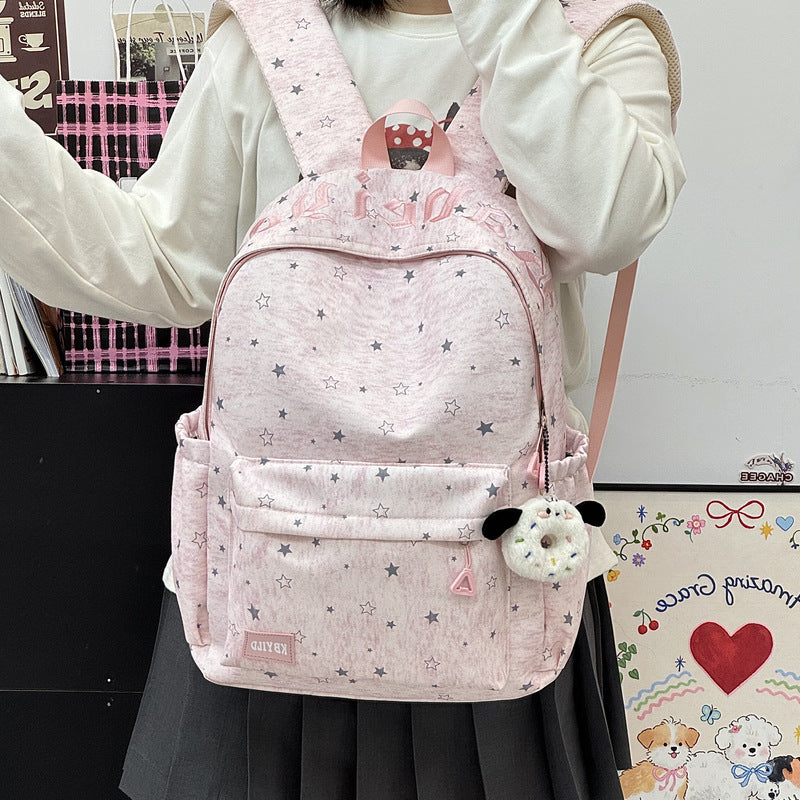 Star-Printed Casual Backpack Kalsten