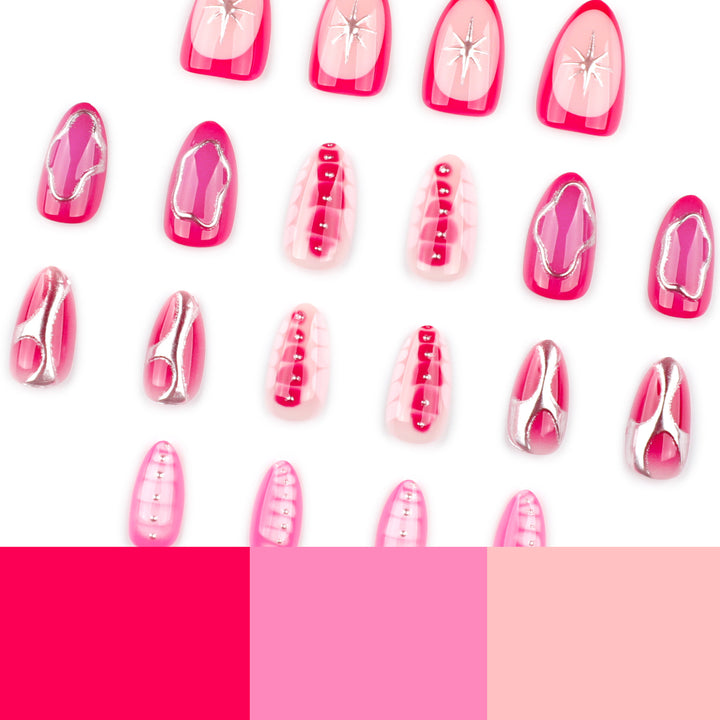 Artistic Nail Art with Decorative Effects Kalsten