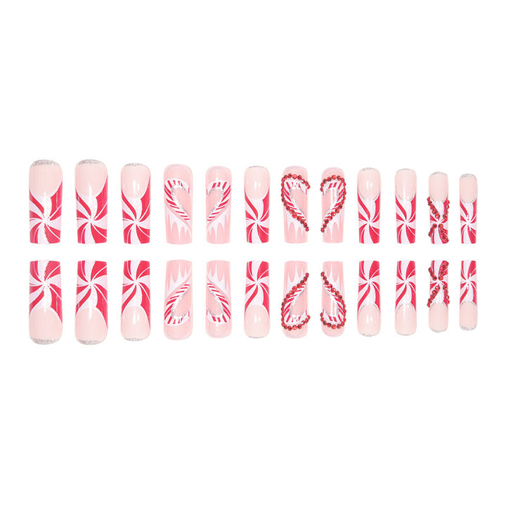 Festive Holiday Themed Luxury Press-On Nails Kalsten