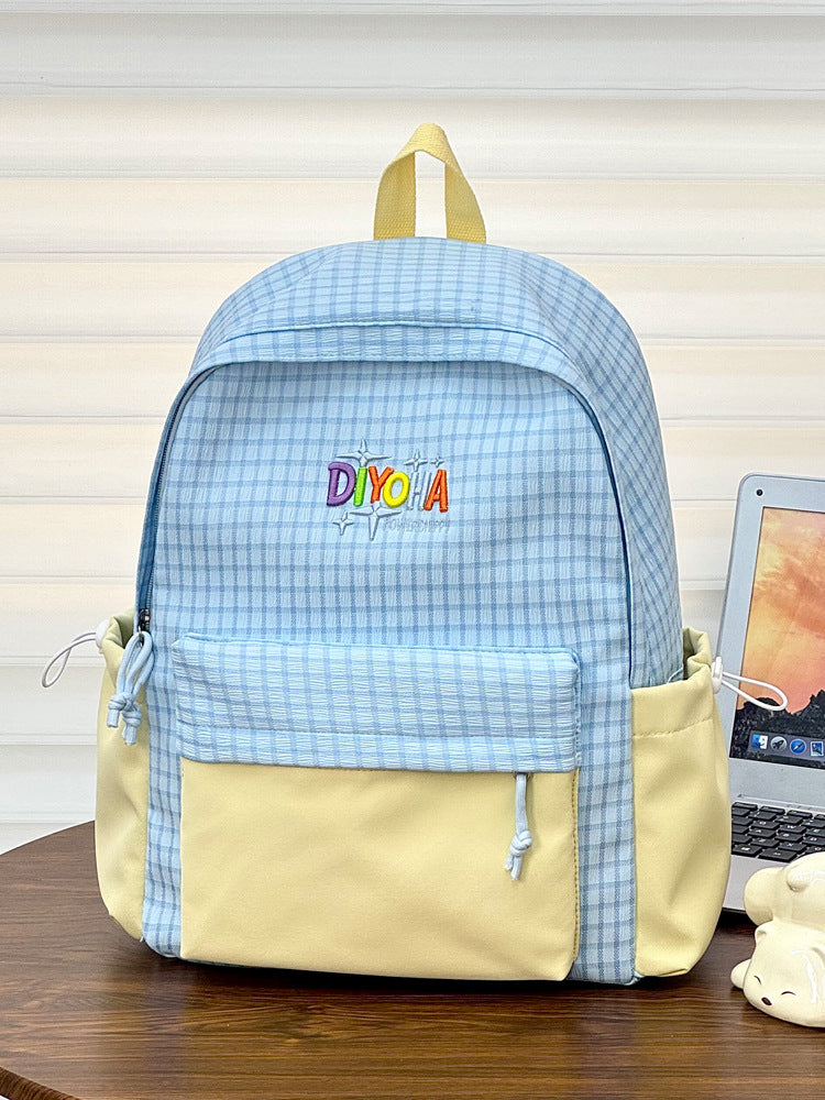 Textured School Backpack Kalsten