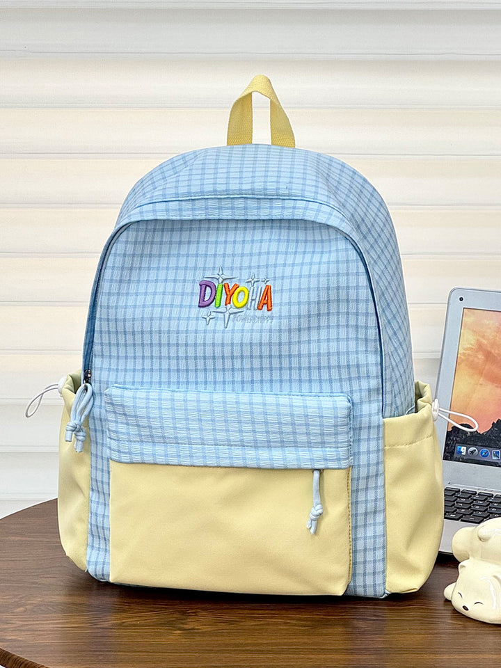 Textured School Backpack Kalsten