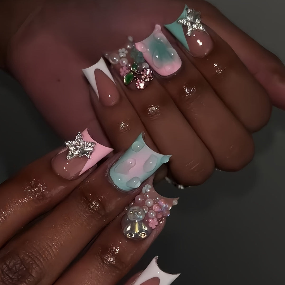Decorative Resin Nail Art Extensions Kalsten