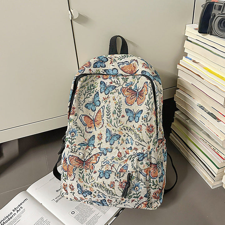Floral Patterned Backpack