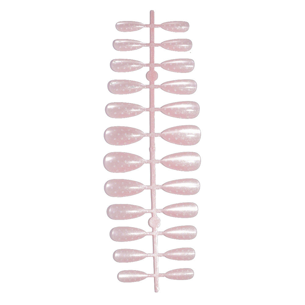 Artistic Almond-Shaped Press-On Nail Set with Whimsical Dot Design Kalsten
