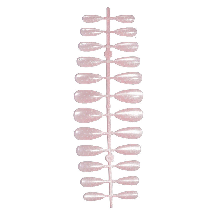Artistic Almond-Shaped Press-On Nail Set with Whimsical Dot Design Kalsten
