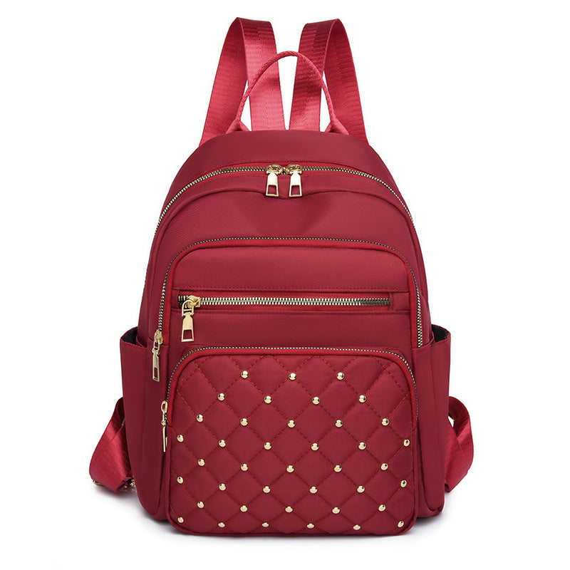 Quilted Multi-Pocket Backpack