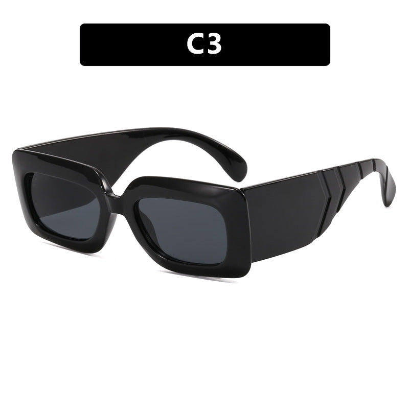 Women oversized sunglasses in fashionable snake leather look Kalsten