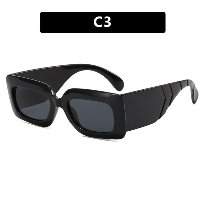 Women oversized sunglasses in fashionable snake leather look Kalsten