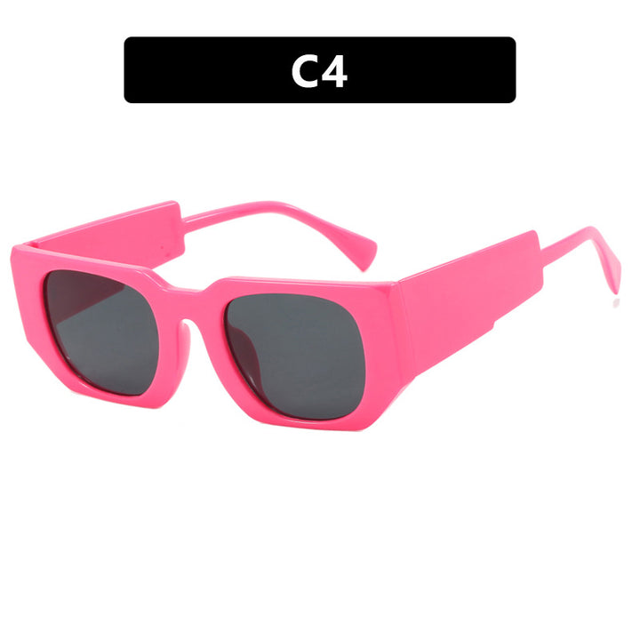 Ladies oversized sunglasses with geometric frame and UV protection Kalsten