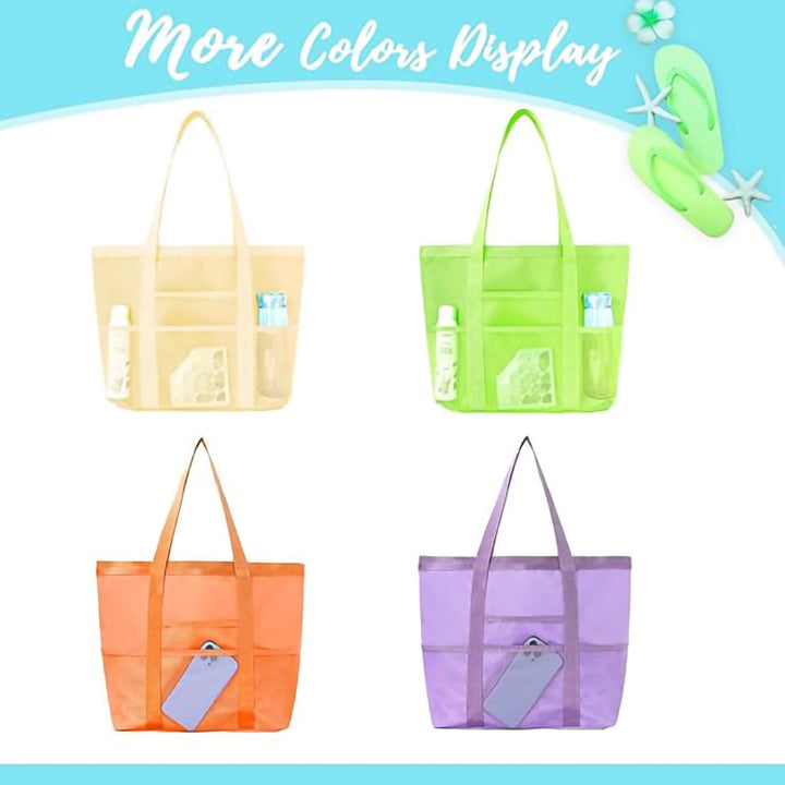 Multifunctional shopping bag with practical outer pockets Kalsten