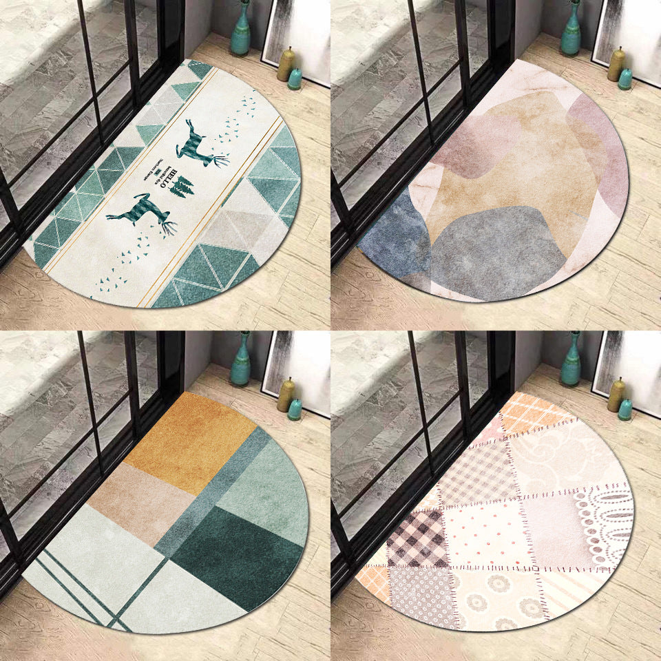Geometric Patterned Entryway Mat