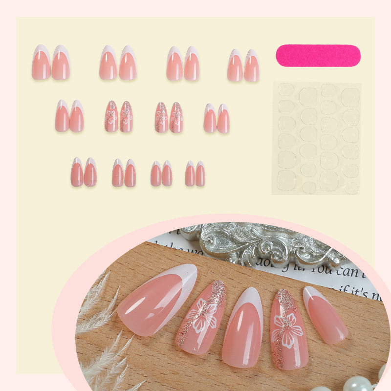Elegant Floral Designed Press-On Nail Set kalsten