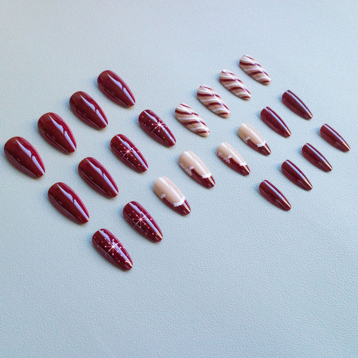 Festive Acrylic Nail Art Set