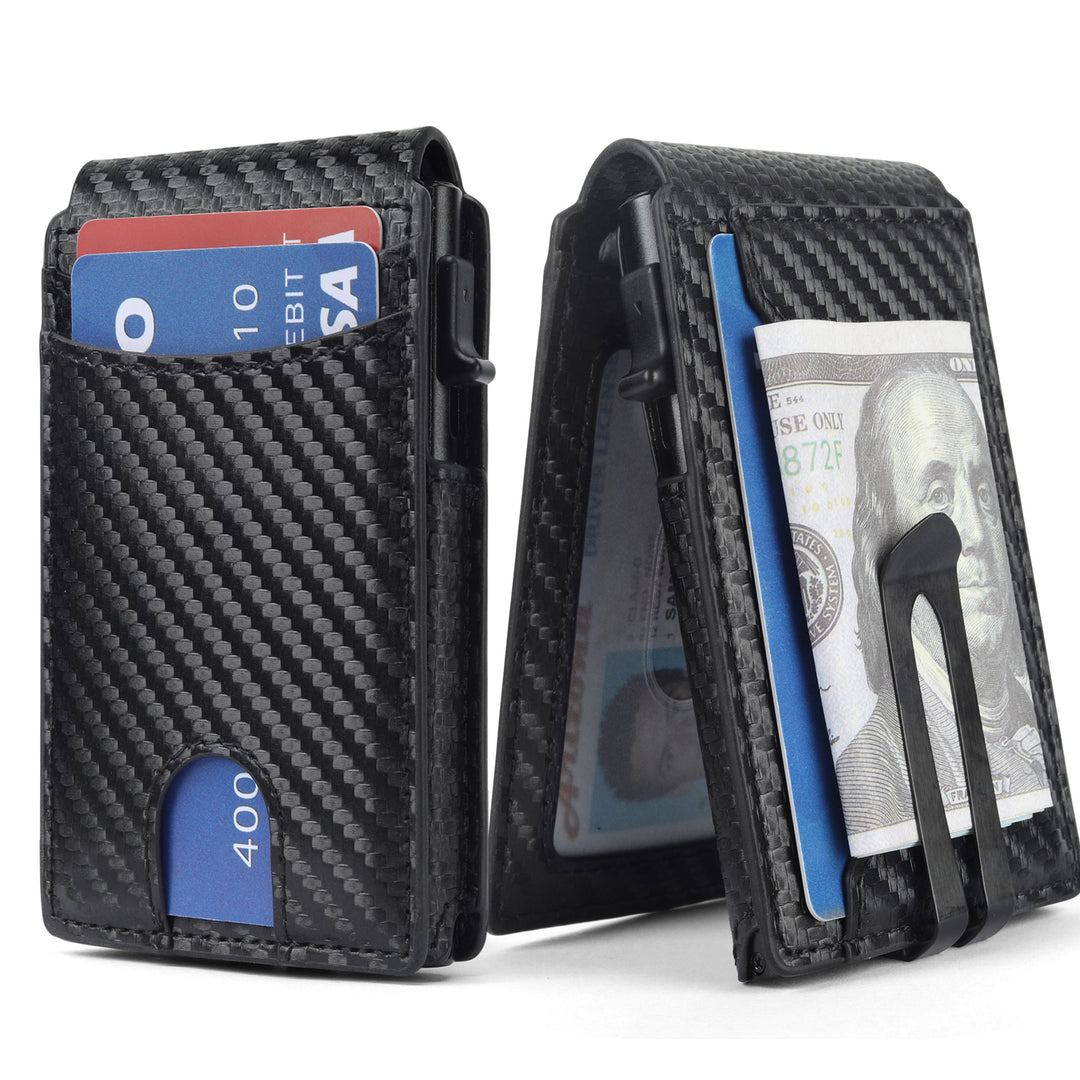 Carbon Fiber RFID Secure Slim Cardholder Kalsten