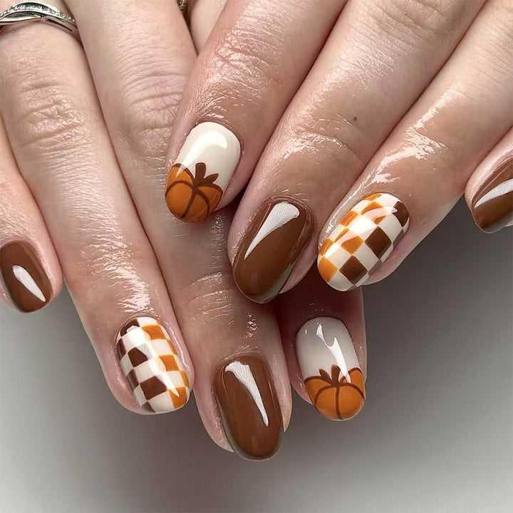 Autumn-Themed Nail Art Set Kalsten