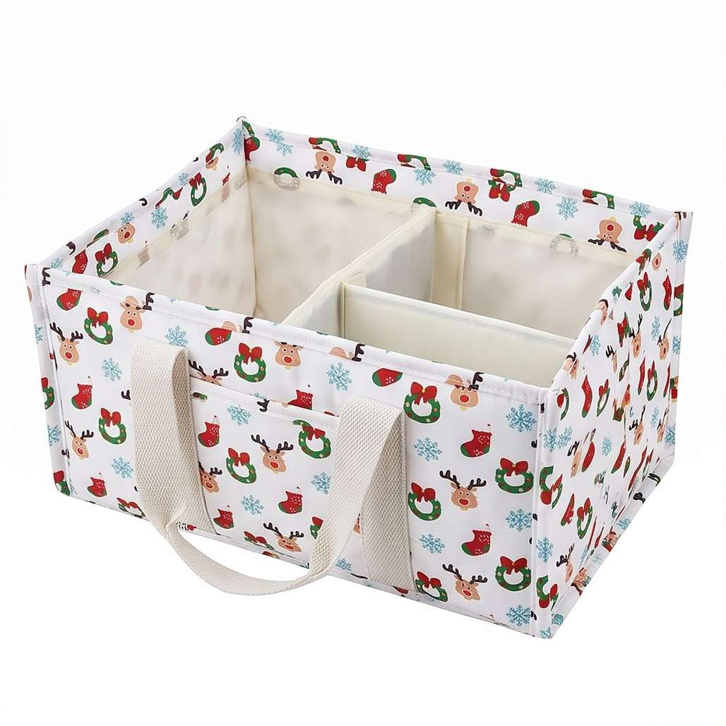 Versatile storage basket with compartments and charming animal motif Kalsten