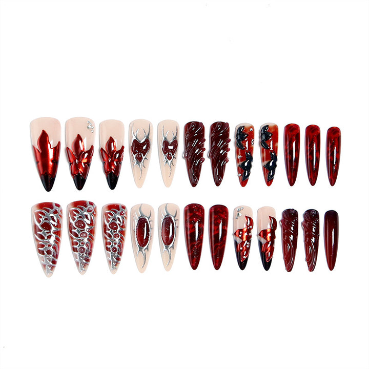 Artistic 3D Nail Tips with Elegant Designs Kalsten