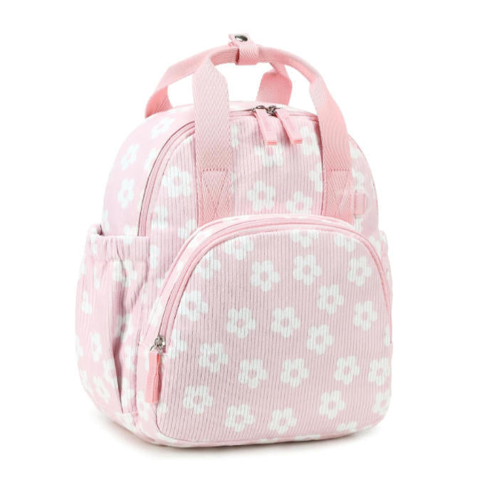 Floral Print Corduroy Backpack Kalsten