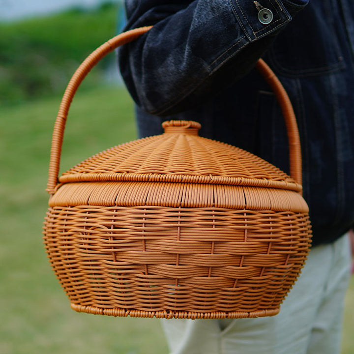 Multi-Tiered Woven Storage Basket Kalsten