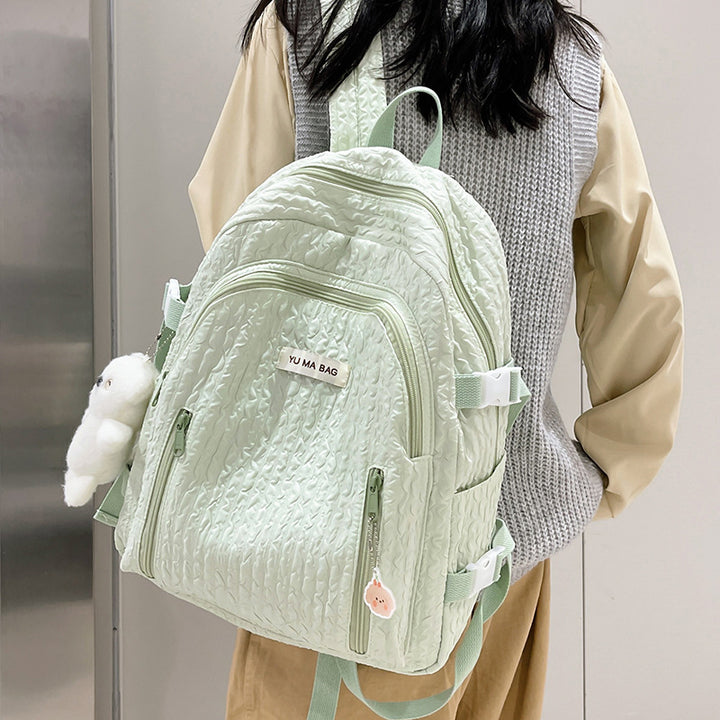 Textured Multi-Compartment Backpack Kalsten